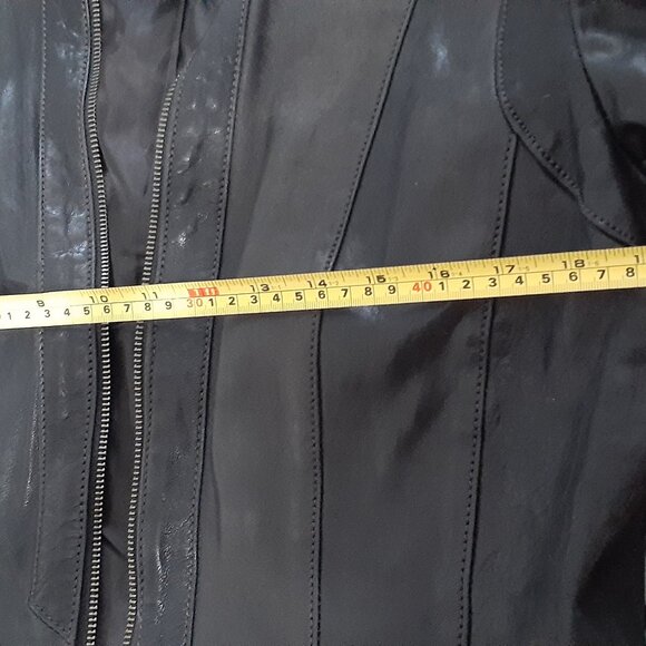 Manteau en cuir noir Danier - Picture 3 of 6